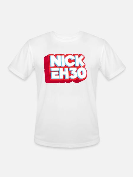nick eh 30 - Men's Moisture Wicking Performance T-Shirt - white