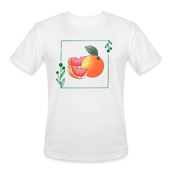 Grapefruit Fruit - Men's Moisture Wicking Performance T-Shirt - white - Front - Jackson (183cm)
