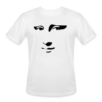 Money Face - Men's Moisture Wicking Performance T-Shirt - white - Front - Jackson (183cm)