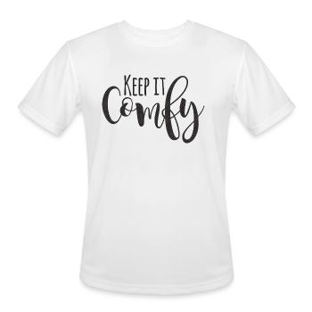Keep It Comfy nature - Men's Moisture Wicking Performance T-Shirt - white - Front - Jackson (183cm)