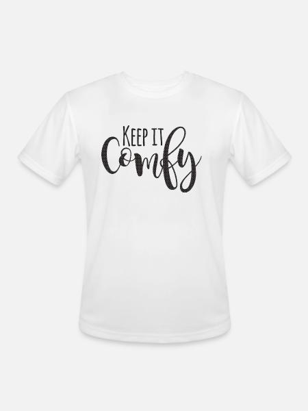 Keep It Comfy nature - Men's Moisture Wicking Performance T-Shirt - white