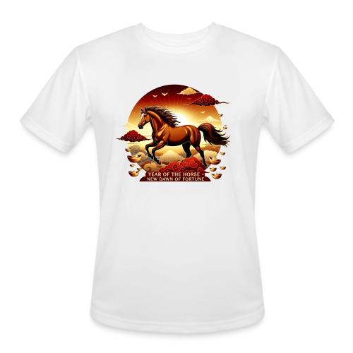 Year of the Horse Sunrise T Shirt, Lunar New Year - Men's Moisture Wicking Performance T-Shirt