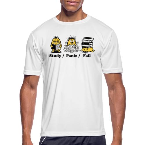 Funny Student Study Panic Fail Back To School - Men's Moisture Wicking Performance T-Shirt