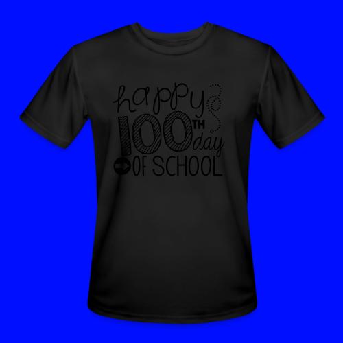 Happy 100th Day of School Arrows Teacher T-shirt - Men's Moisture Wicking Performance T-Shirt