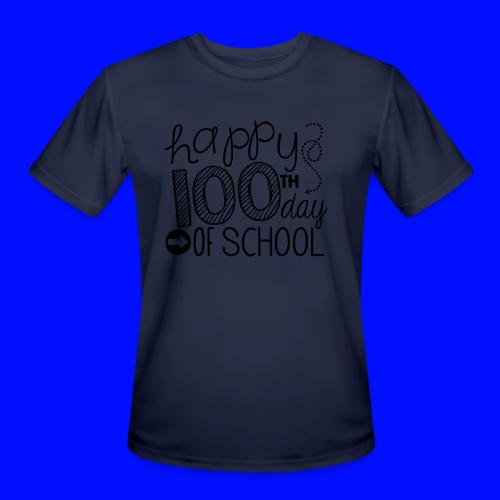 Happy 100th Day of School Arrows Teacher T-shirt - Men's Moisture Wicking Performance T-Shirt