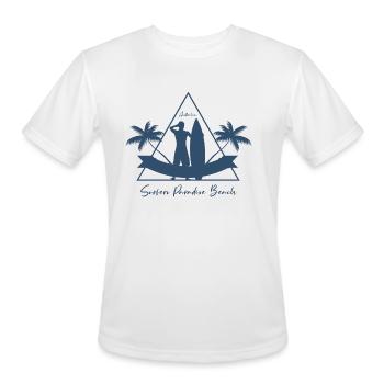 Surfer Paradise Beach - Men's Moisture Wicking Performance T-Shirt - white - Front - Jackson (183cm)
