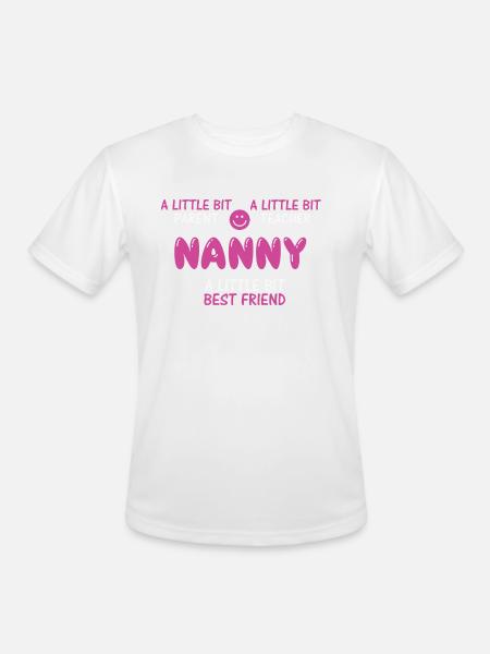 Cute Nanny - Men's Moisture Wicking Performance T-Shirt - white