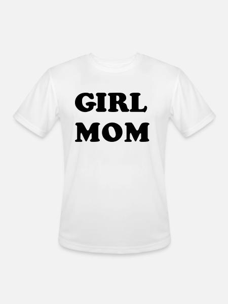 Girl Mom 1 1 - Men's Moisture Wicking Performance T-Shirt - white