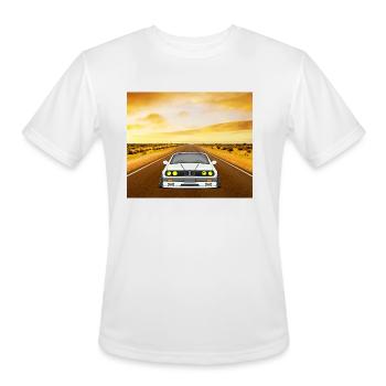 Cars Motorsport e34 - Men's Moisture Wicking Performance T-Shirt - white - Front - Jackson (183cm)