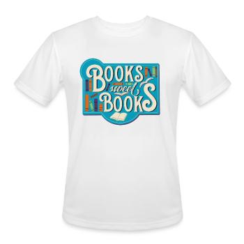 Books Sweet Books - Men's Moisture Wicking Performance T-Shirt - white - Front - Jackson (183cm)