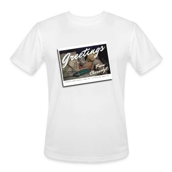 Chernobyl postcard - Men's Moisture Wicking Performance T-Shirt - white - Front - Jackson (183cm)