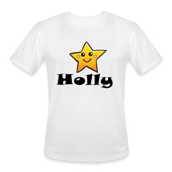 Holly Star - Men's Moisture Wicking Performance T-Shirt - white - Front - Jackson (183cm)