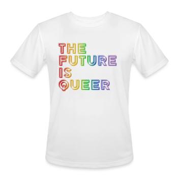 The Future Is Queer - Men's Moisture Wicking Performance T-Shirt - white - Front - Jackson (183cm)