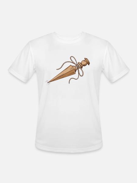 dagger stake - Men's Moisture Wicking Performance T-Shirt - white