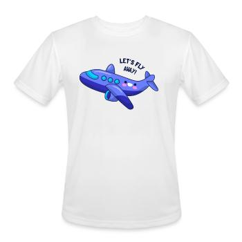 Let Is Fly Away - Men's Moisture Wicking Performance T-Shirt - white - Front - Jackson (183cm)