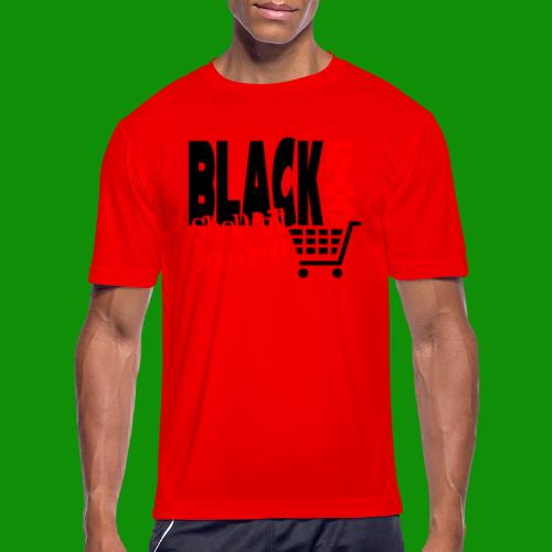 Black Friday Shopping Cart - Men's Moisture Wicking Performance T-Shirt