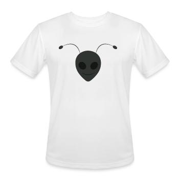 Alien Ant Face Design Black - Men's Moisture Wicking Performance T-Shirt - white - Front - Jackson (183cm)