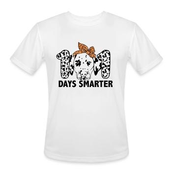 101 DAYS SMARTER - Men's Moisture Wicking Performance T-Shirt - white - Front - Jackson (183cm)