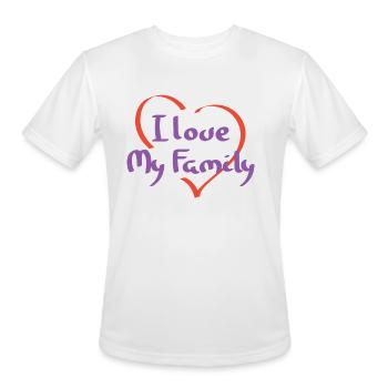 I Love My Family Reunion Relatives Sarcastic - Men's Moisture Wicking Performance T-Shirt - white - Front - Jackson (183cm)