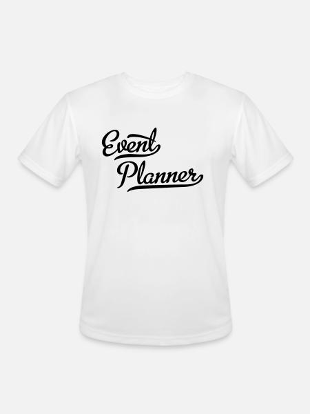 Event Planner - Men's Moisture Wicking Performance T-Shirt - white