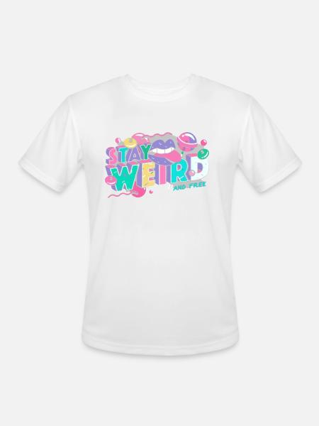 Stay Weird - Men's Moisture Wicking Performance T-Shirt - white