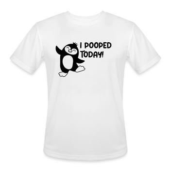 I pooped today funny - Men's Moisture Wicking Performance T-Shirt - white - Front - Jackson (183cm)