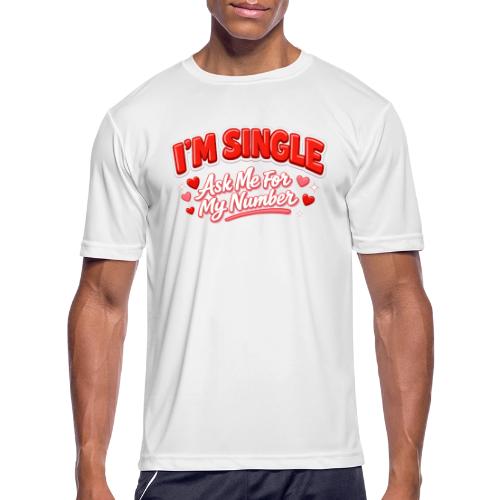 I’m Single Retro Bubble - Men's Moisture Wicking Performance T-Shirt