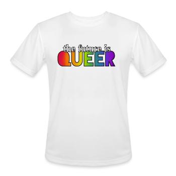 The Future is Queer love - Men's Moisture Wicking Performance T-Shirt - white - Front - Jackson (183cm)