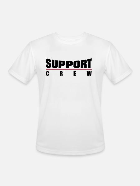 Support Crew - Men's Moisture Wicking Performance T-Shirt - white