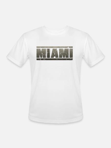 Miami - Men's Moisture Wicking Performance T-Shirt - white