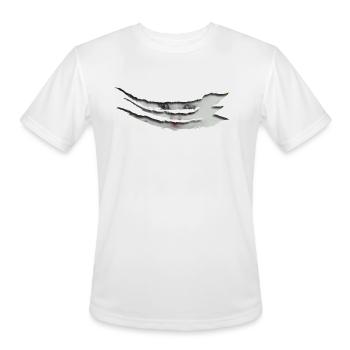 Cat Scratch t-shirt - Men's Moisture Wicking Performance T-Shirt - white - Front - Jackson (183cm)