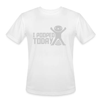 J’ai fait caca aujourd’hui citation - T-Shirt Performance pour hommes - blanc - Devant - Jackson (183cm)