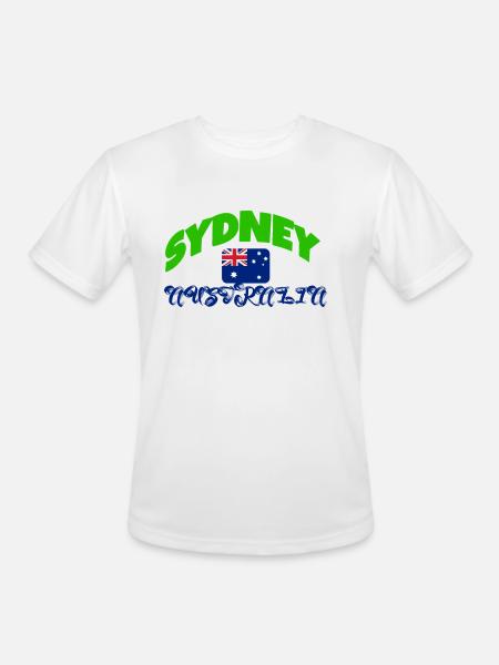 Sydney - Men's Moisture Wicking Performance T-Shirt - white