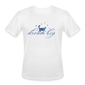Dream big - Men's Moisture Wicking Performance T-Shirt - white - Front - Jackson (183cm)