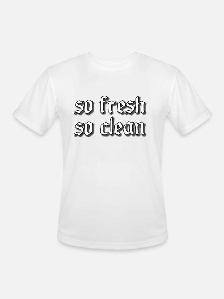 So Fresh So Clean - Men's Moisture Wicking Performance T-Shirt - white