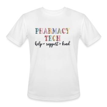 Pharmacy Tech help support kind - Men's Moisture Wicking Performance T-Shirt - white - Front - Jackson (183cm)