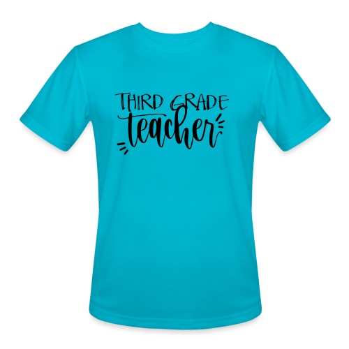Third Grade Teacher T-Shirts - Men's Moisture Wicking Performance T-Shirt