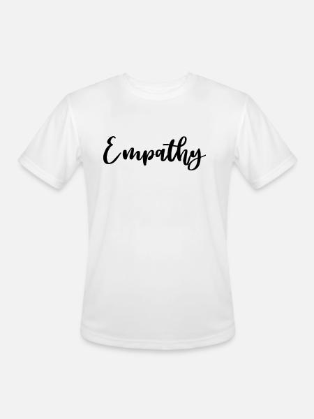 EMPATHY - Men's Moisture Wicking Performance T-Shirt - white