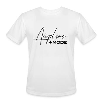 Airplane Mode - Men's Moisture Wicking Performance T-Shirt - white - Front - Jackson (183cm)