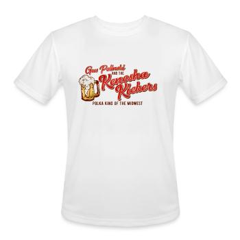 Kenosha Kickers the Polka King of the Midwest - Men's Moisture Wicking Performance T-Shirt - white - Front - Jackson (183cm)
