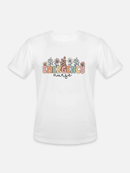 Emergency Nurse - Men's Moisture Wicking Performance T-Shirt - white