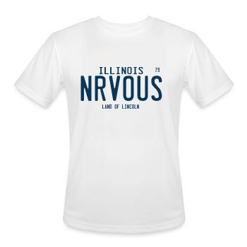 NRVOUS from Ferris Buellers Day Off travel - Men's Moisture Wicking Performance T-Shirt - white - Front - Jackson (183cm)