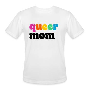 Queer Mom - Men's Moisture Wicking Performance T-Shirt - white - Front - Jackson (183cm)