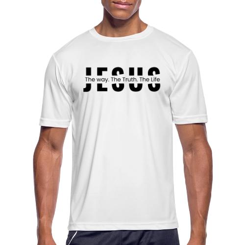 Jesus the Truth and the Life Bible Verse Merch - Men's Moisture Wicking Performance T-Shirt