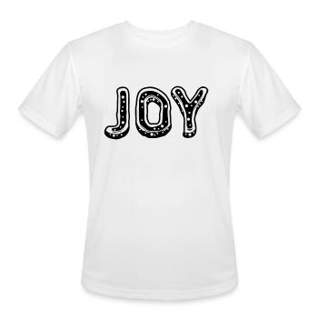 Joy Funny - Men's Moisture Wicking Performance T-Shirt - white - Front - Jackson (183cm)