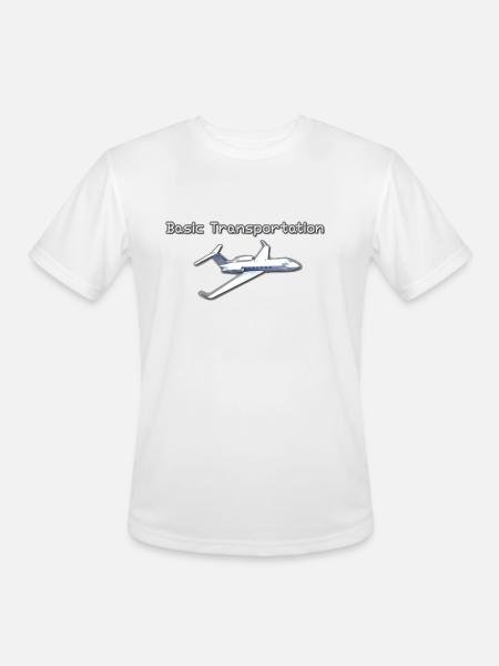Basic Transportation - Men's Moisture Wicking Performance T-Shirt - white