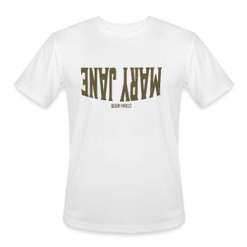 Mary Jane Weed Highdea Funny Graphic Tee T Shirt - Men's Moisture Wicking Performance T-Shirt - white - Front - Jackson (183cm)