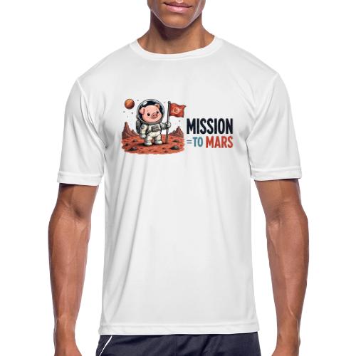 Mission To Mars Space Pig - Men's Moisture Wicking Performance T-Shirt