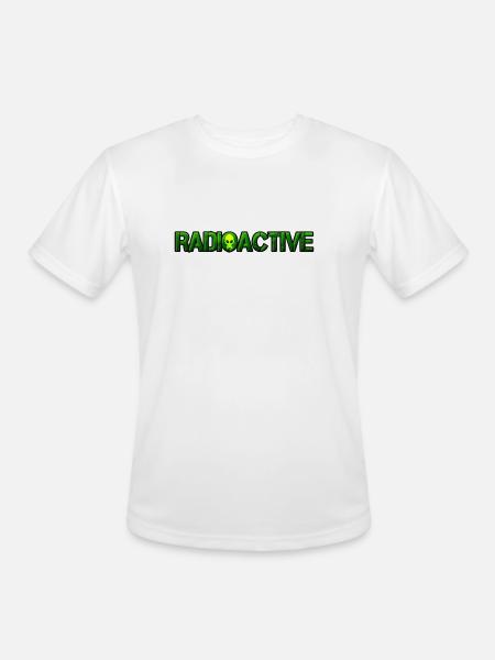 Radioactive symbol - Men's Moisture Wicking Performance T-Shirt - white