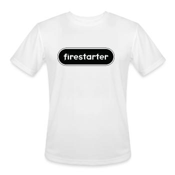 Firestarter - Men's Moisture Wicking Performance T-Shirt - white - Front - Jackson (183cm)